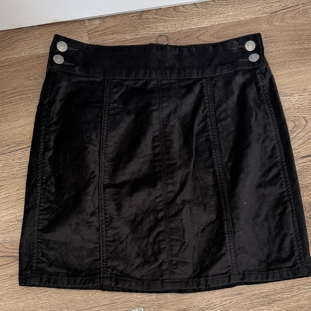 Free People Mini Skirt Elegant Black Women's Skirt